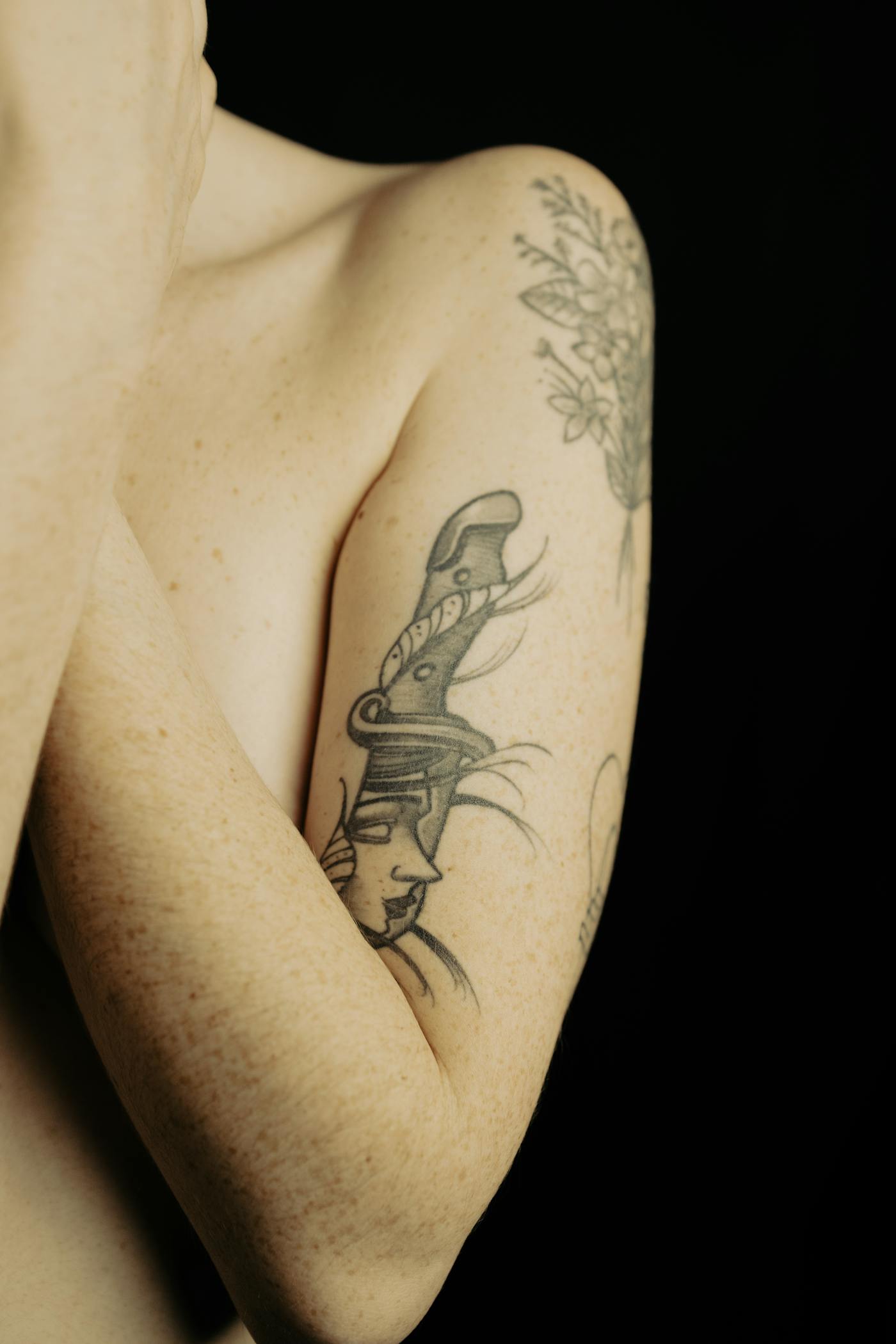 Blackwork-Tattoo Detail
